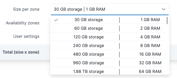Capacity slider to adjust Elasticsearch cluster size Capacity slider to adjust Elasticsearch cluster size