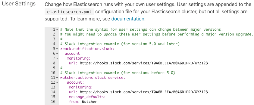 Advanced Alerting configuration Advanced Alerting configuration