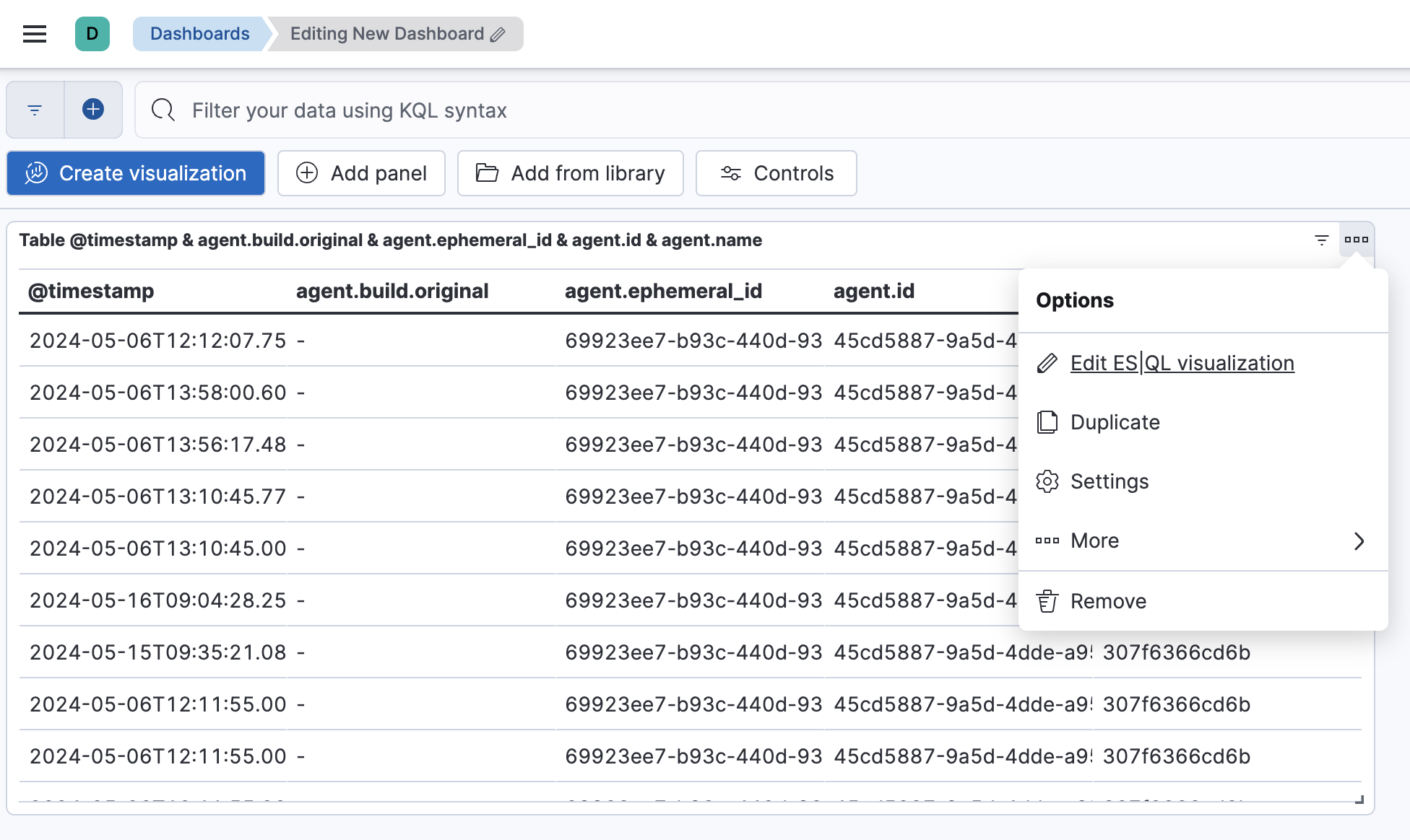 esql dashboard panel edit visualization esql dashboard panel edit visualization