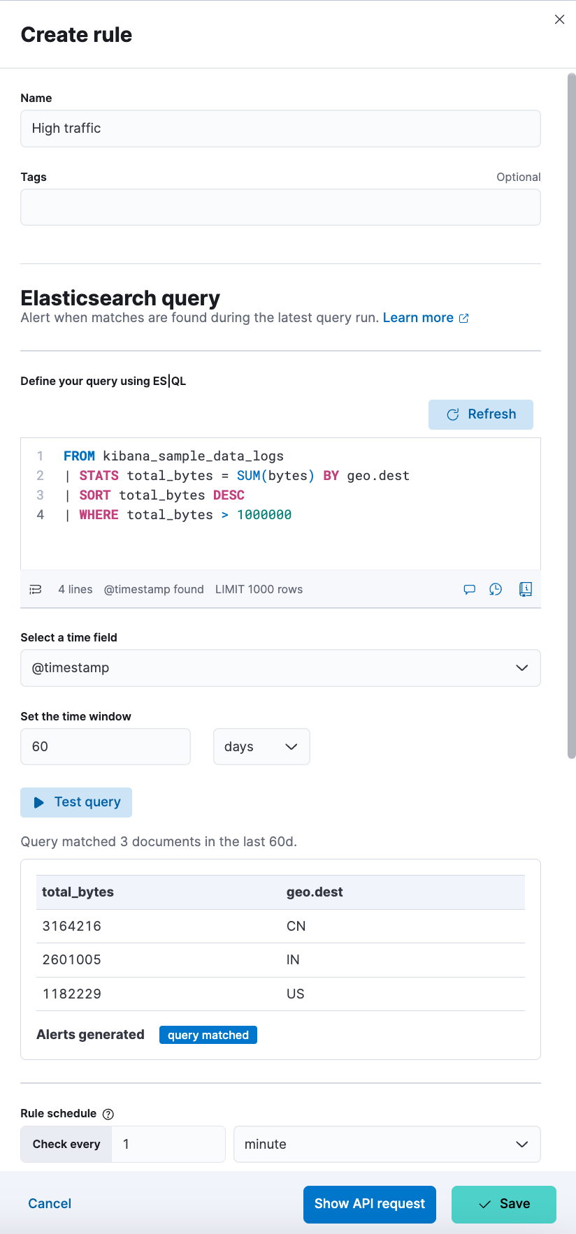 esql kibana create rule esql kibana create rule