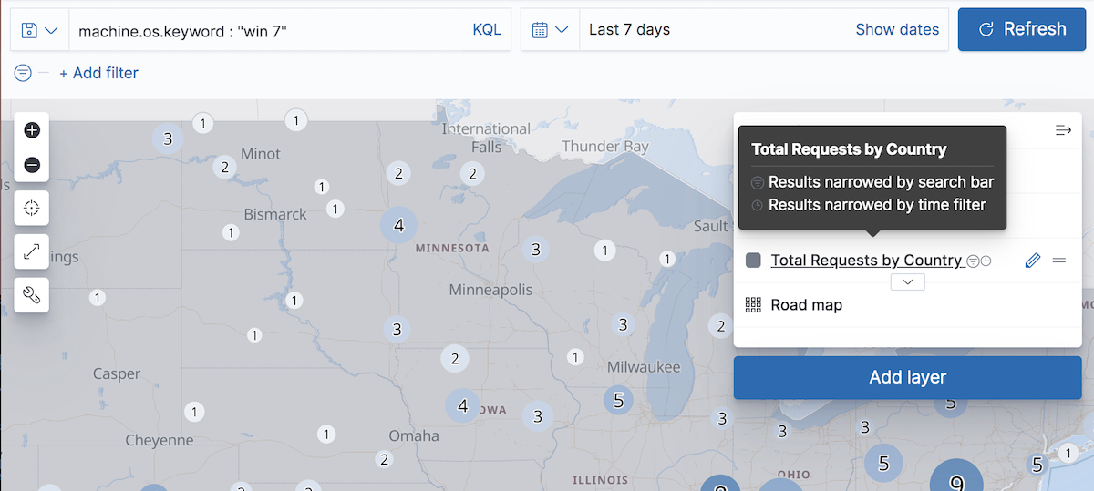 global search and global time narrowing results global search and global time narrowing results