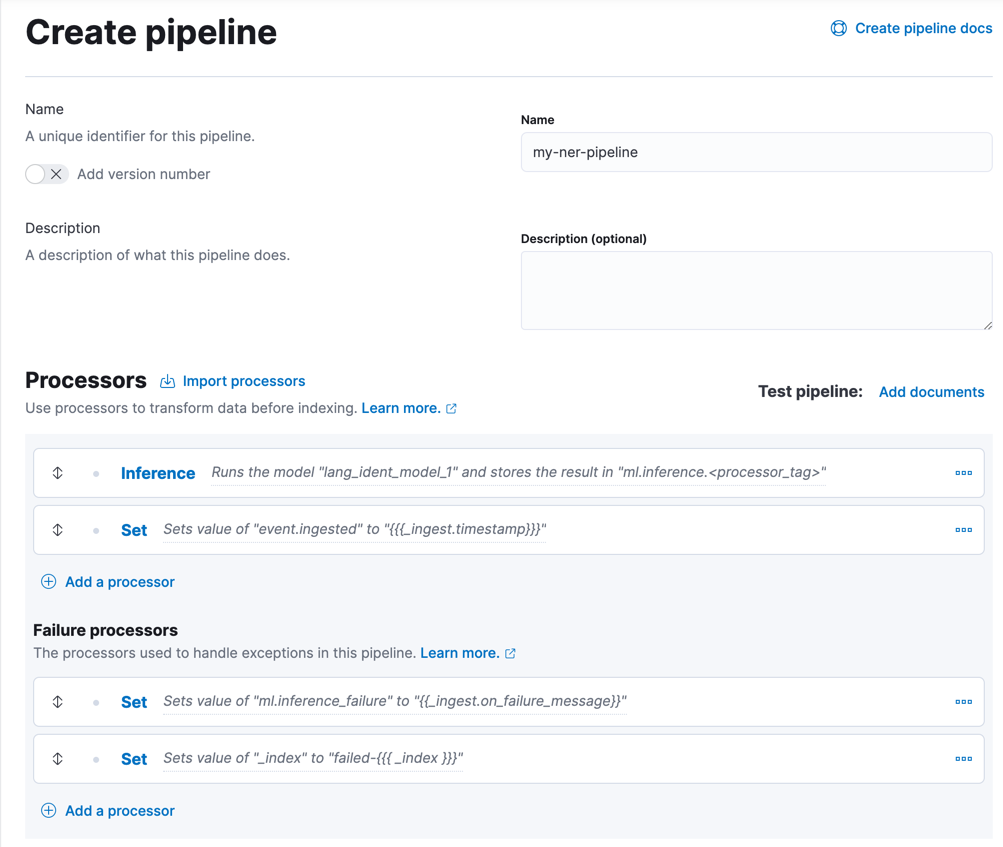 Creating a pipeline Creating a pipeline