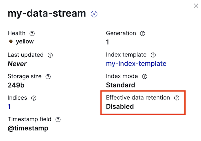 Index lifecycle status is disabled Index lifecycle status is disabled