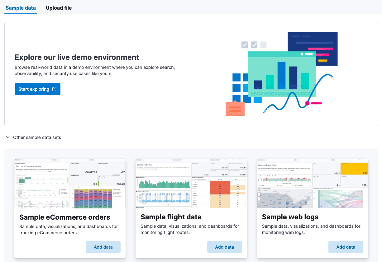 Sample data sets Sample data sets