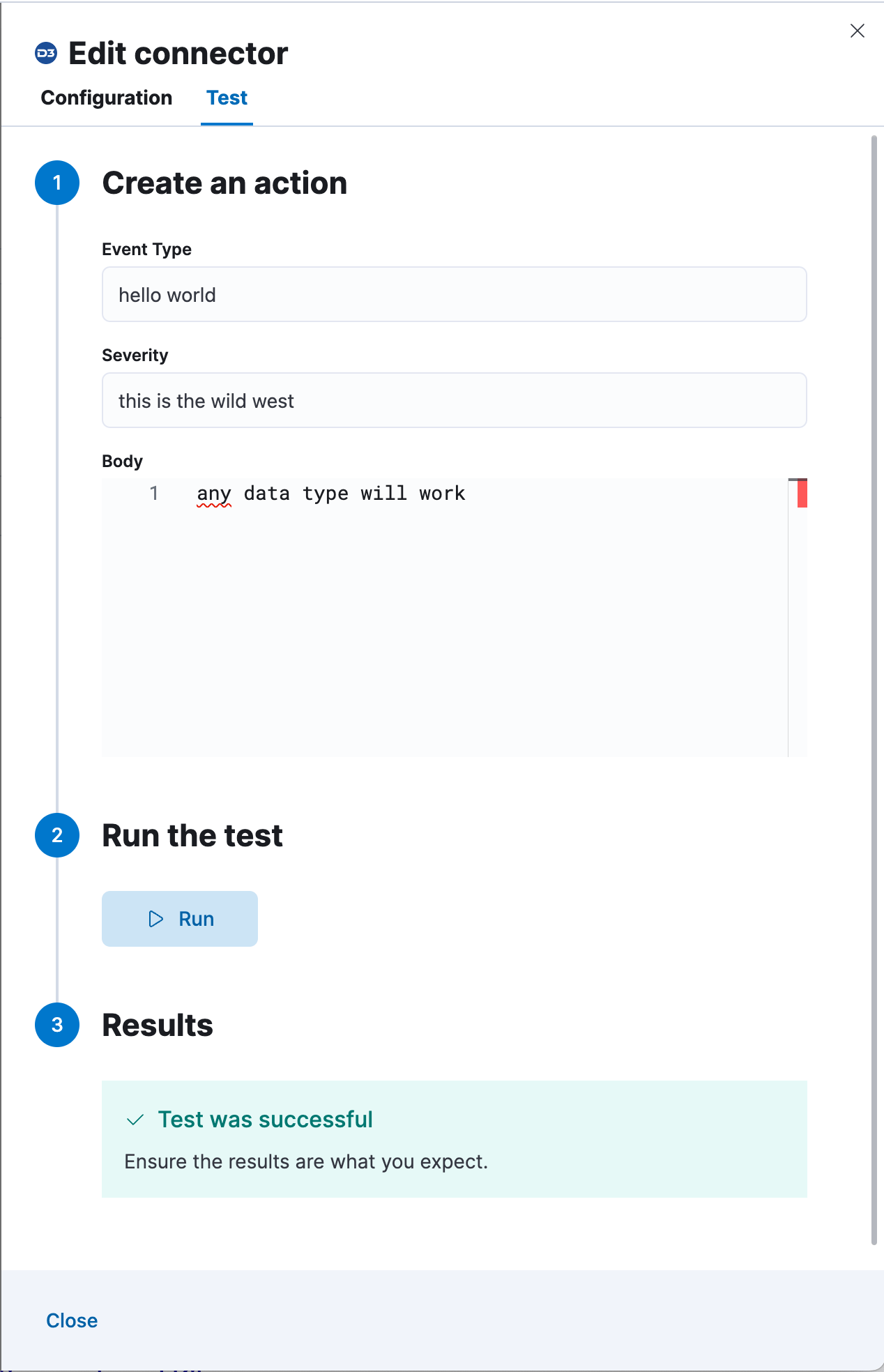 D3 Security params test D3 Security params test