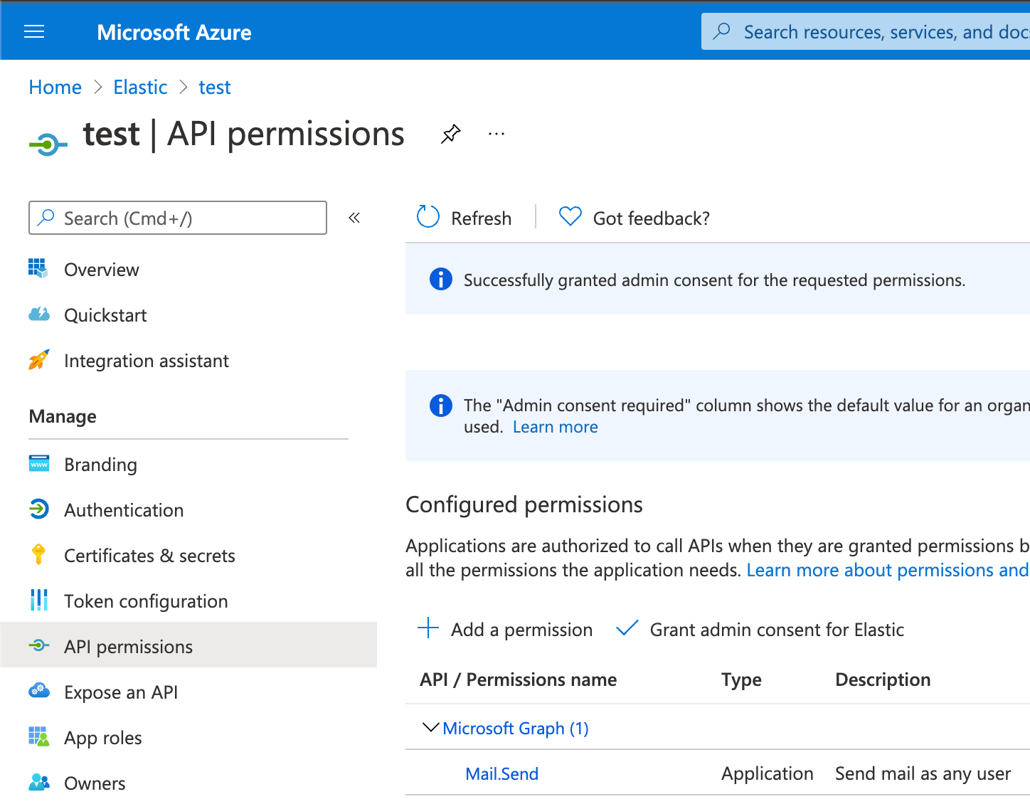 MS Exchange API permissions MS Exchange API permissions