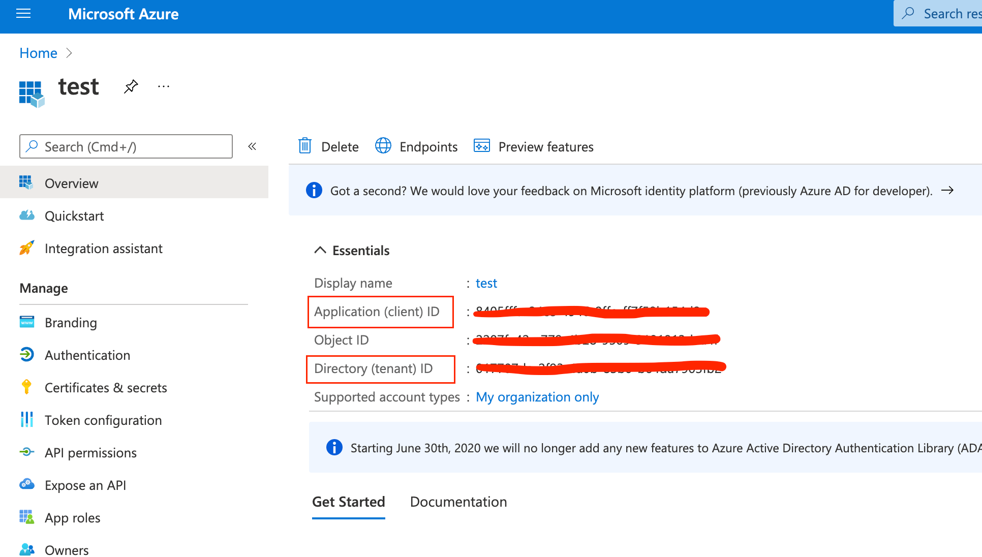 MS Exchange Client ID and Tenant ID configuration MS Exchange Client ID and Tenant ID configuration