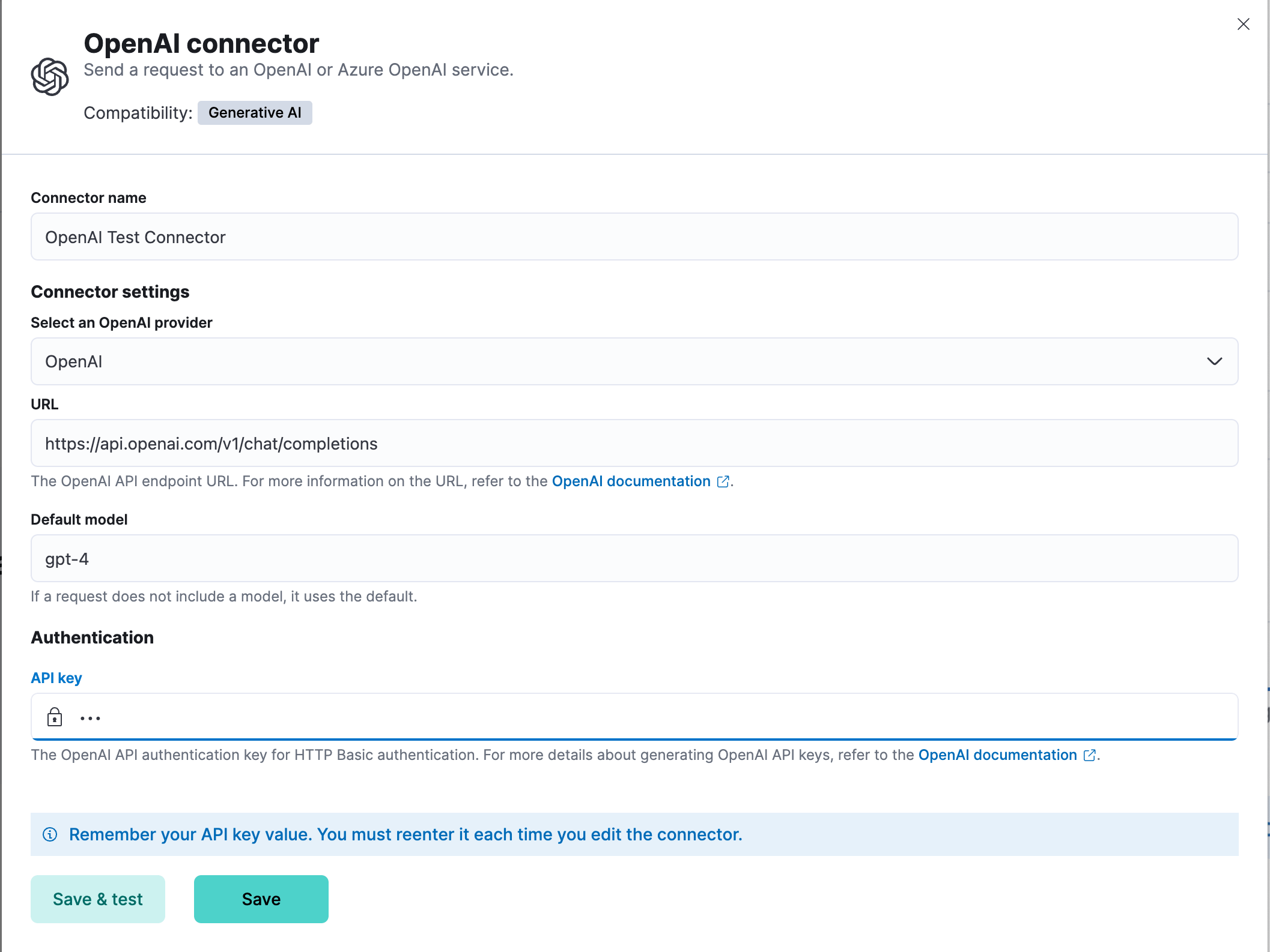 OpenAI connector OpenAI connector