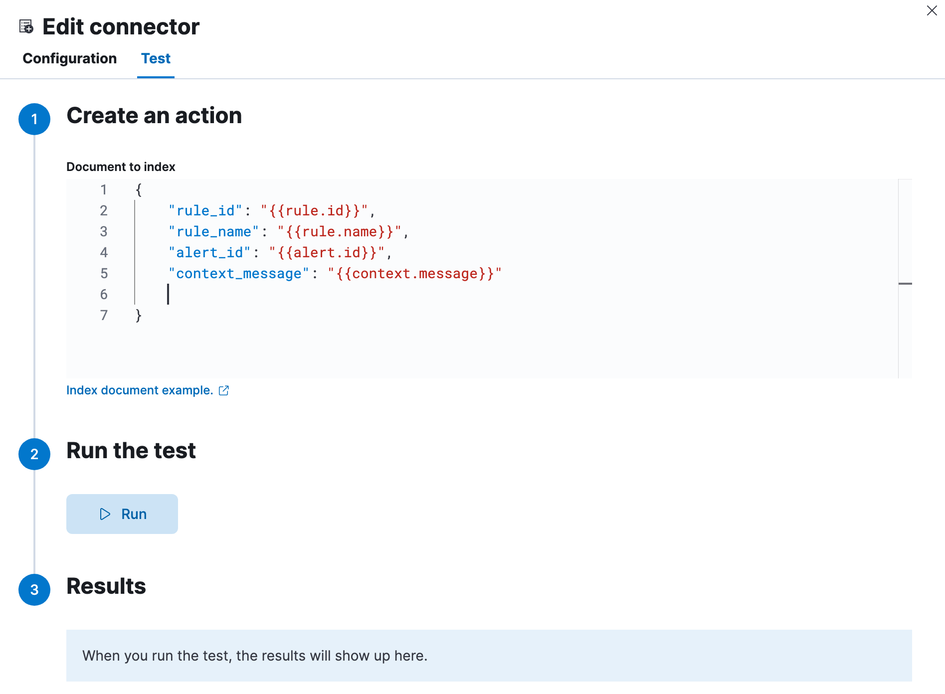 Index params test Index params test