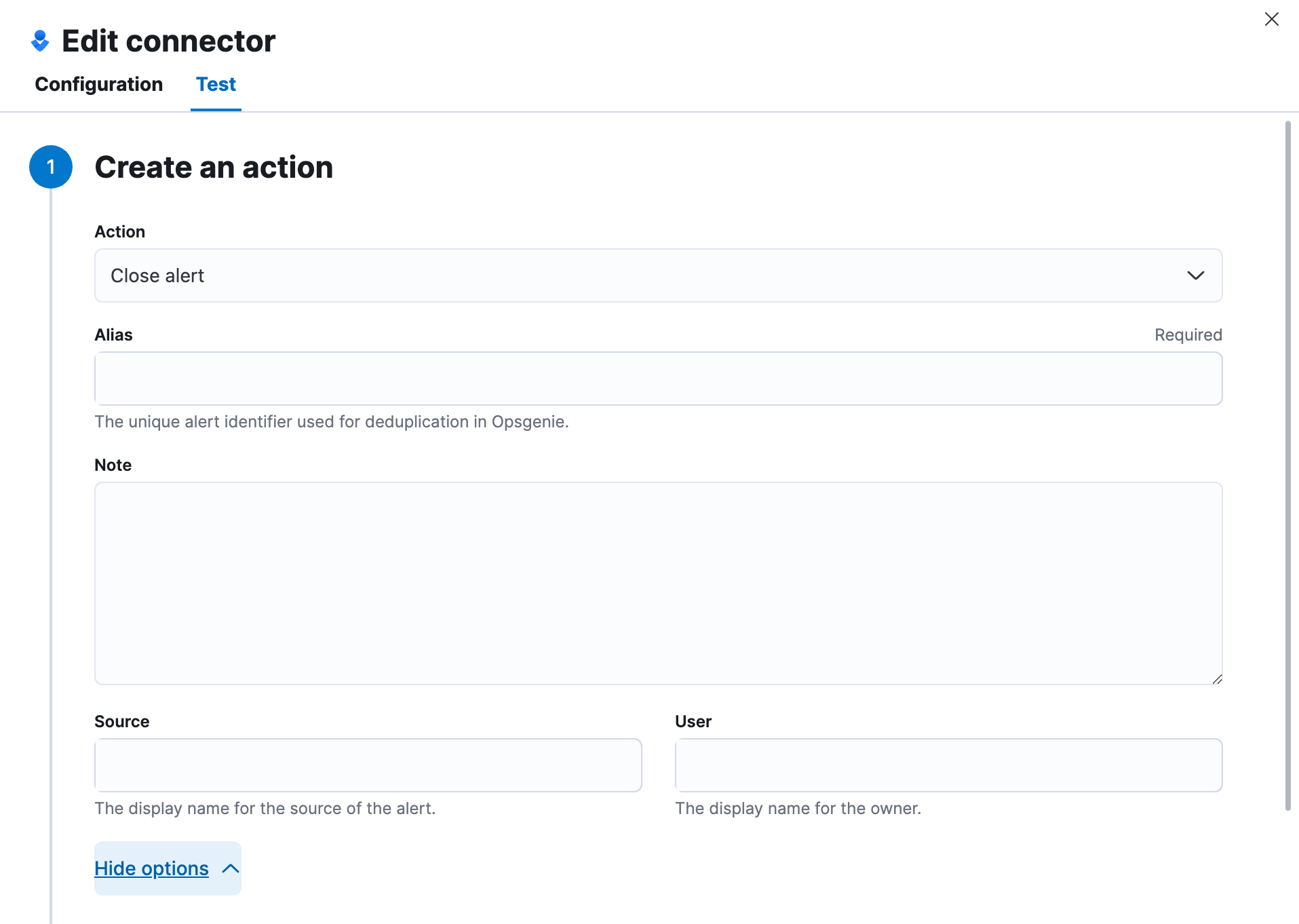 Opsgenie close alert action test Opsgenie close alert action test