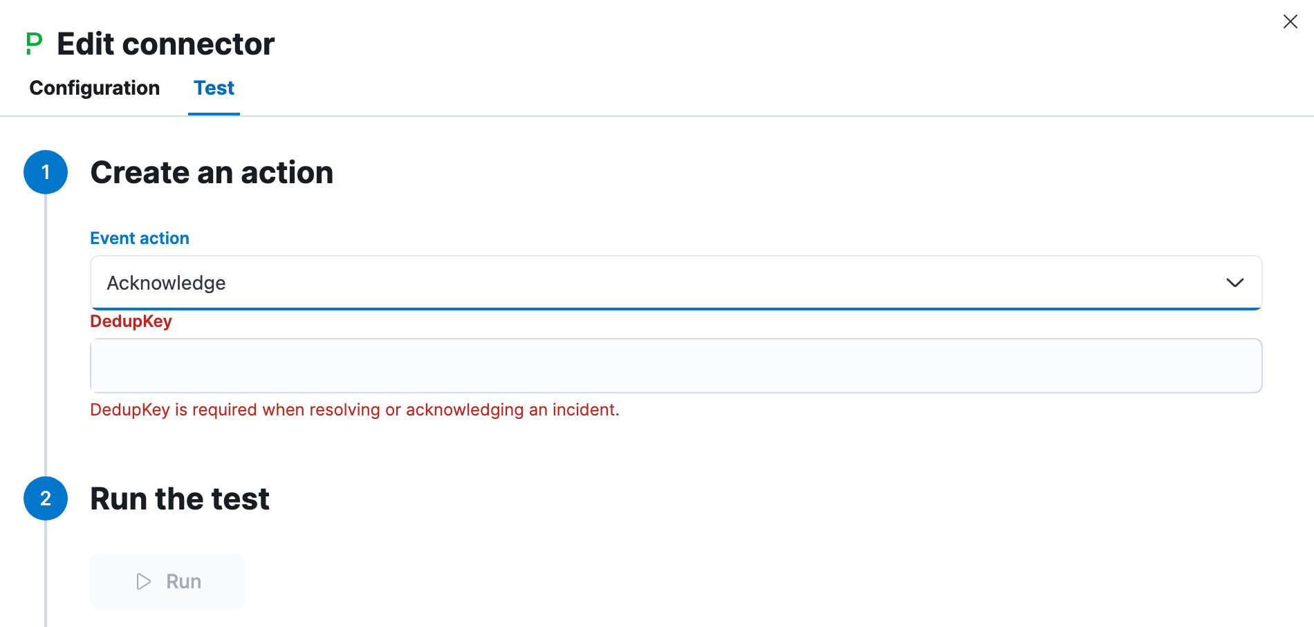 PagerDuty params test PagerDuty params test