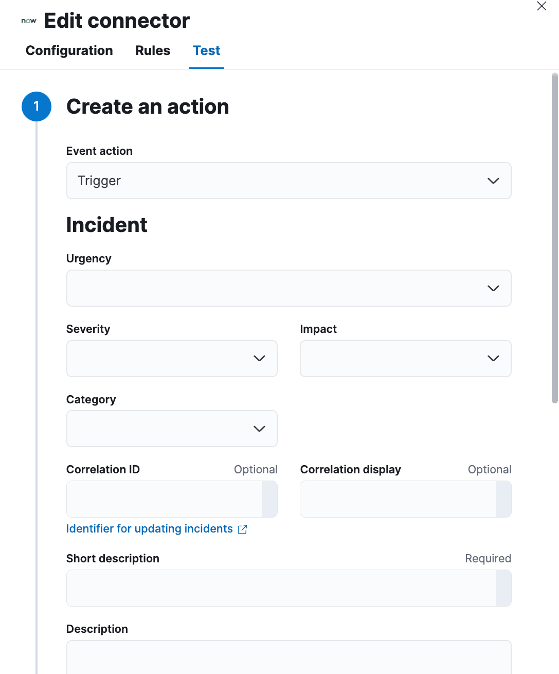 ServiceNow params test ServiceNow params test