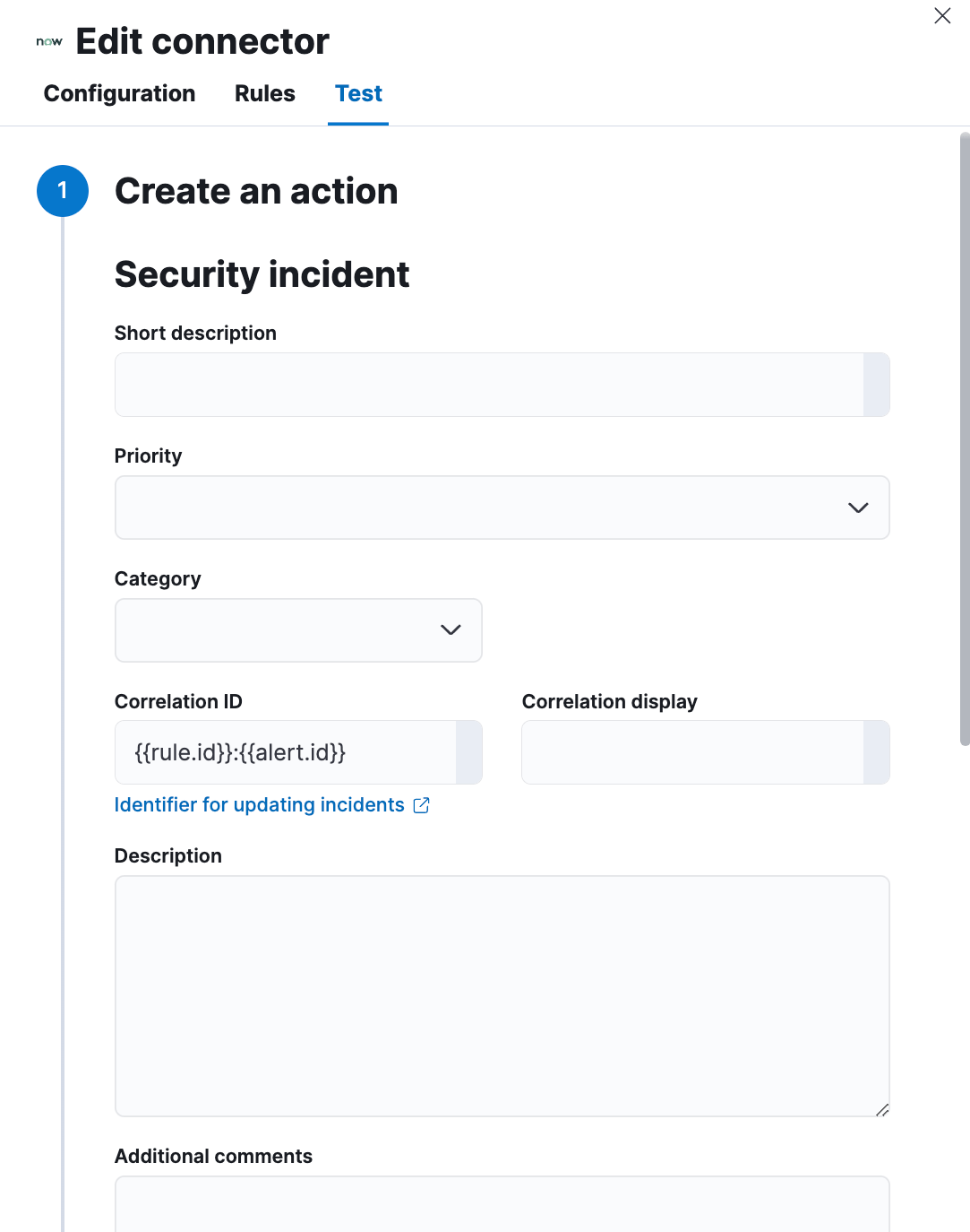 ServiceNow SecOps params test ServiceNow SecOps params test