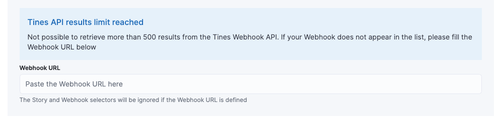 Tines Webhook URL fallback Tines Webhook URL fallback