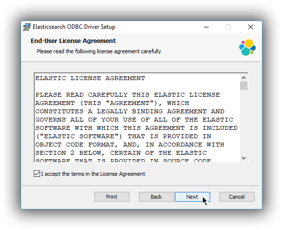 Installer EULA Screen Installer EULA Screen