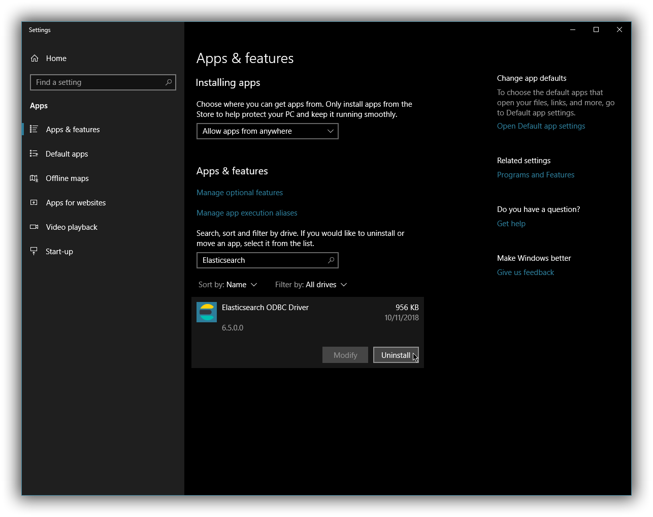 uninstall uninstall