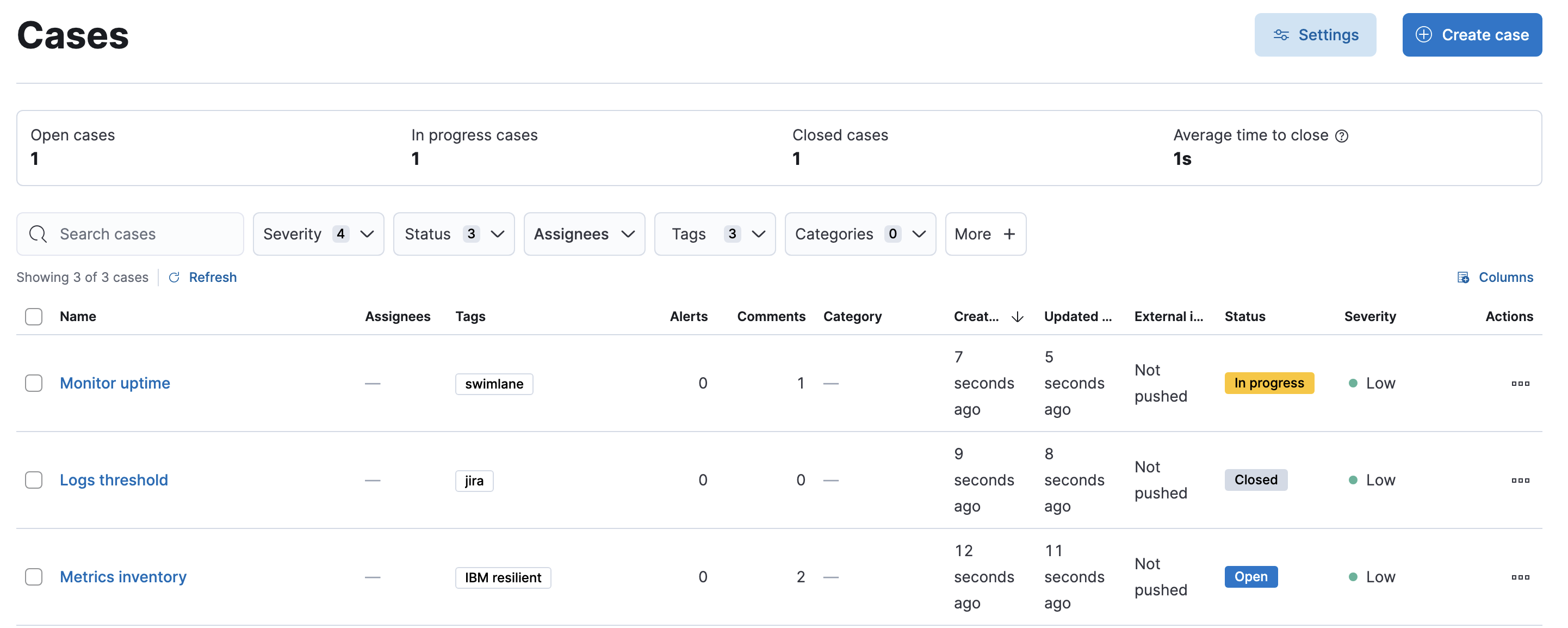 Cases page Cases page