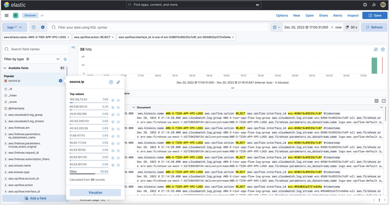 IP addresses in Discover IP addresses in Discover