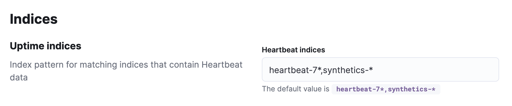Heartbeat indices Heartbeat indices