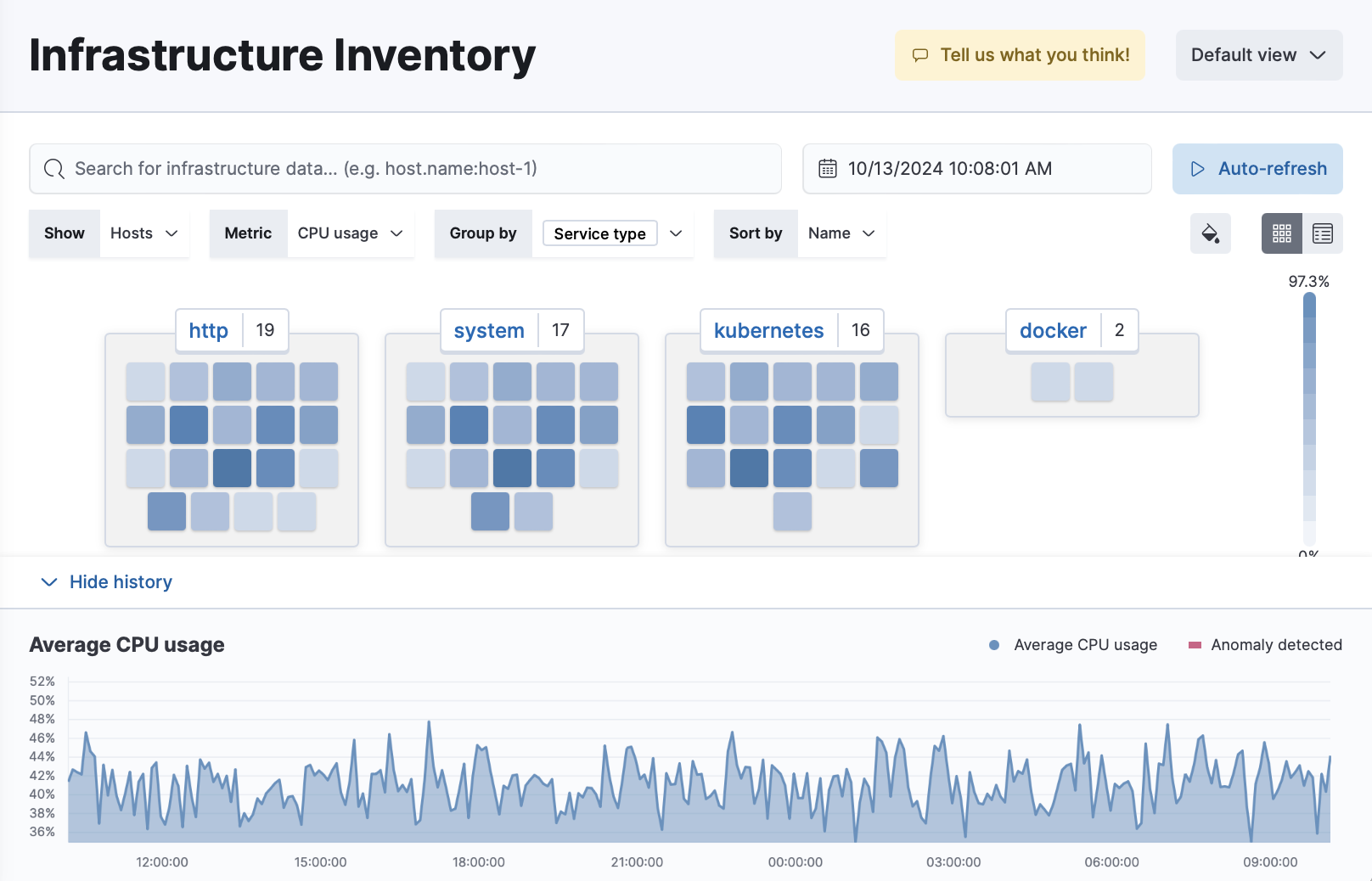 Infrastructure UI in Kibana Infrastructure UI in Kibana