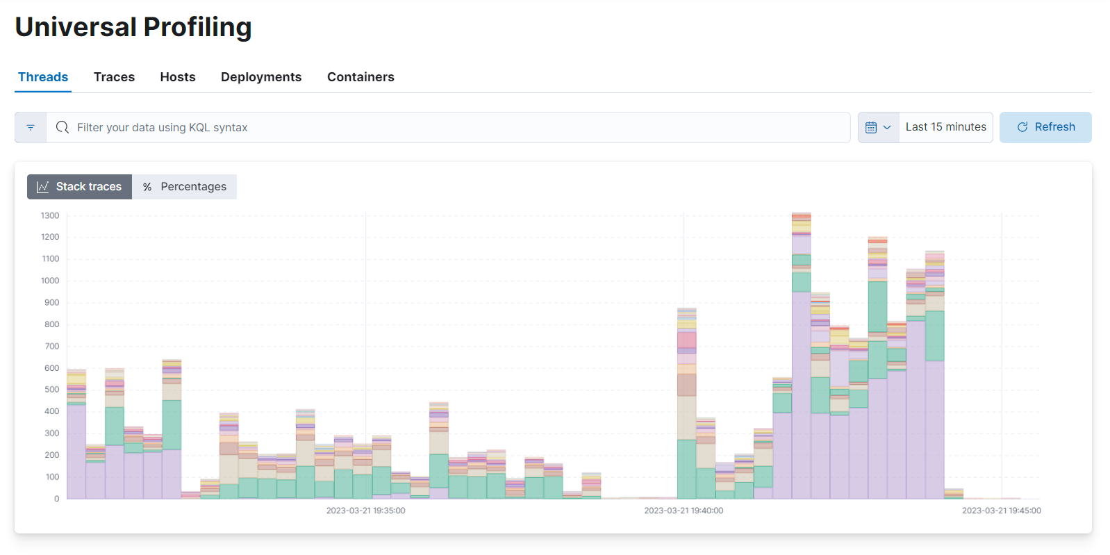 profiling stacktraces default view profiling stacktraces default view