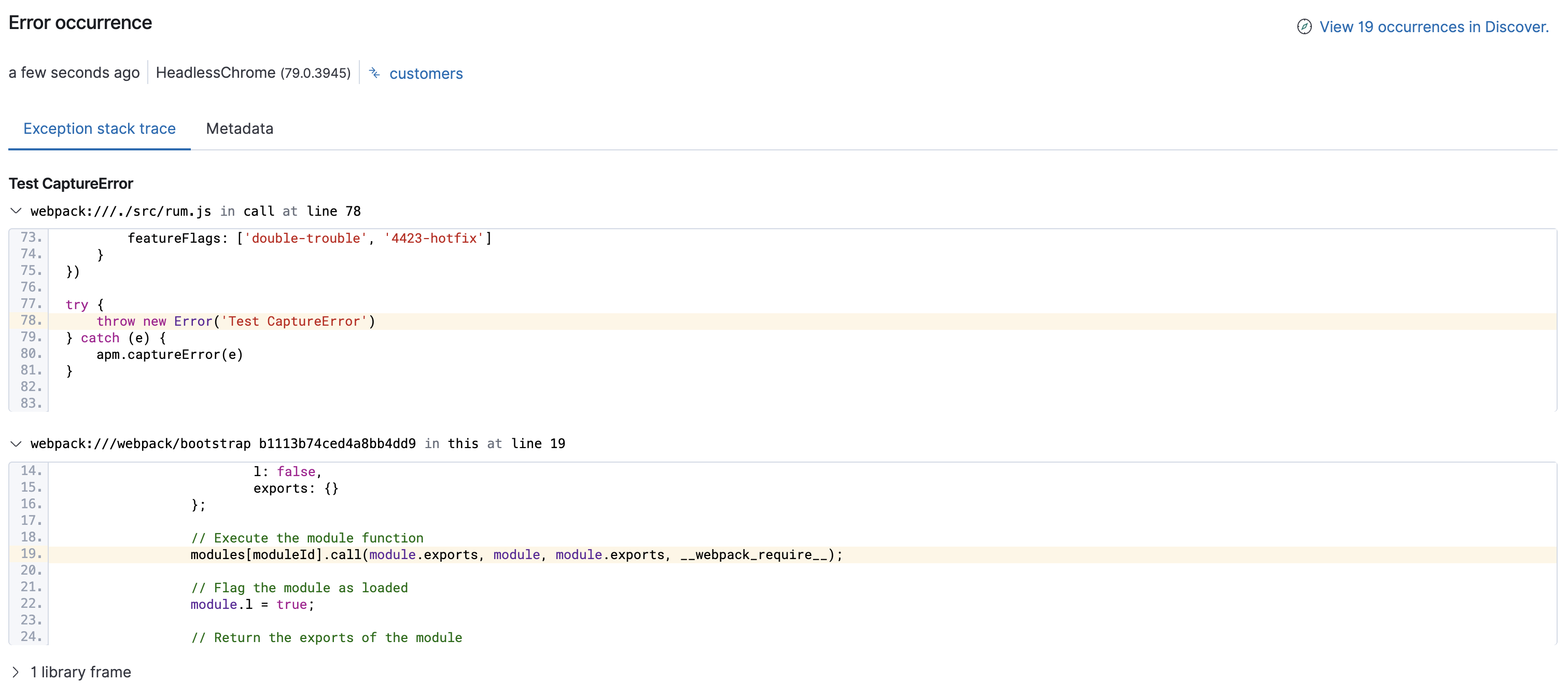 Applications UI with source mapping Applications UI with source mapping