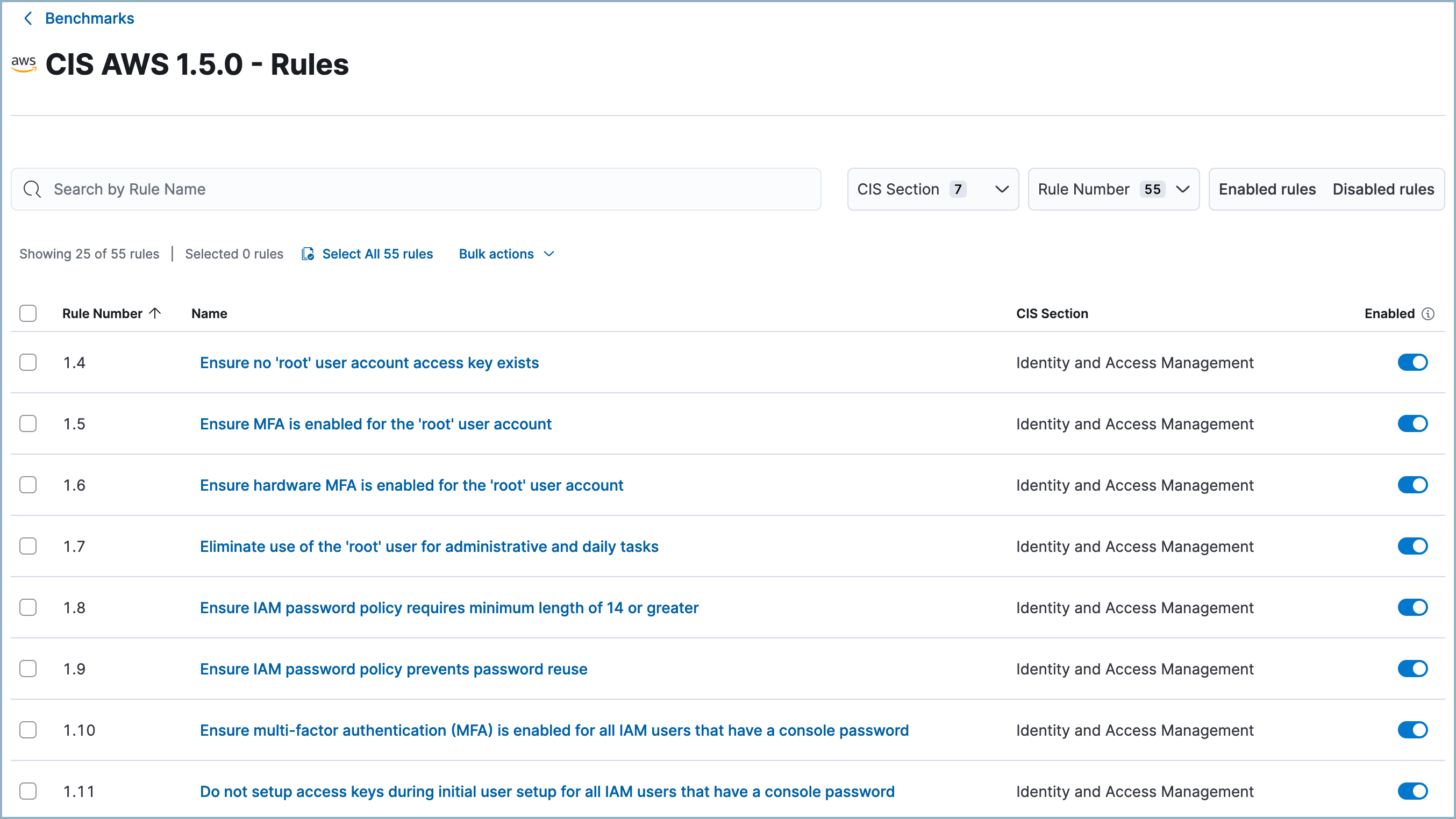 Benchmarks page Benchmarks page