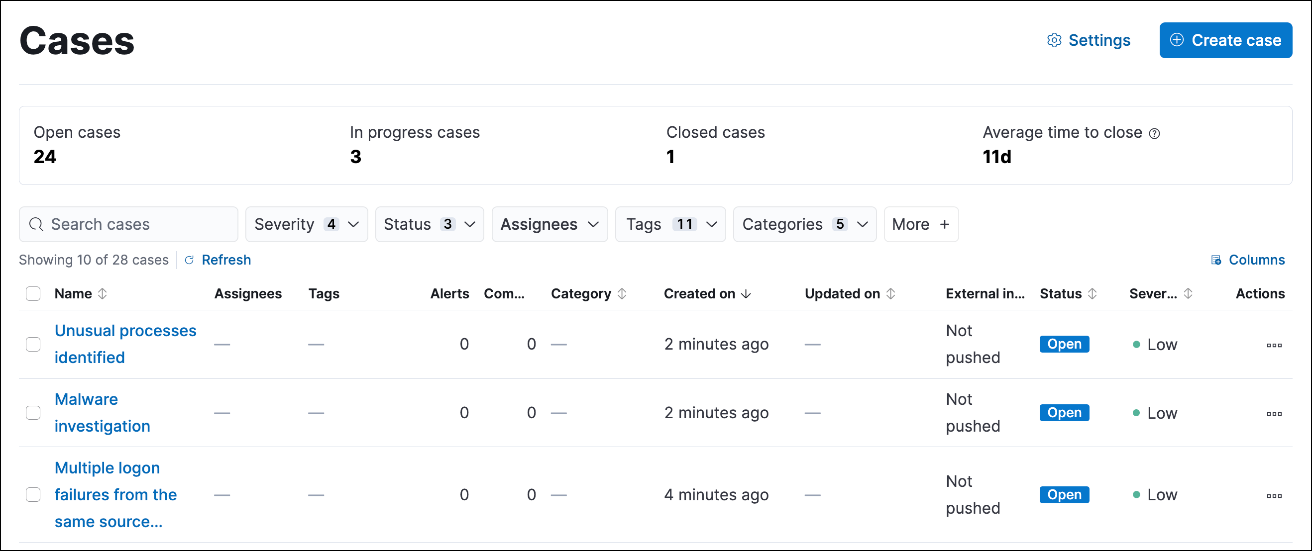 Case UI Home Case UI Home