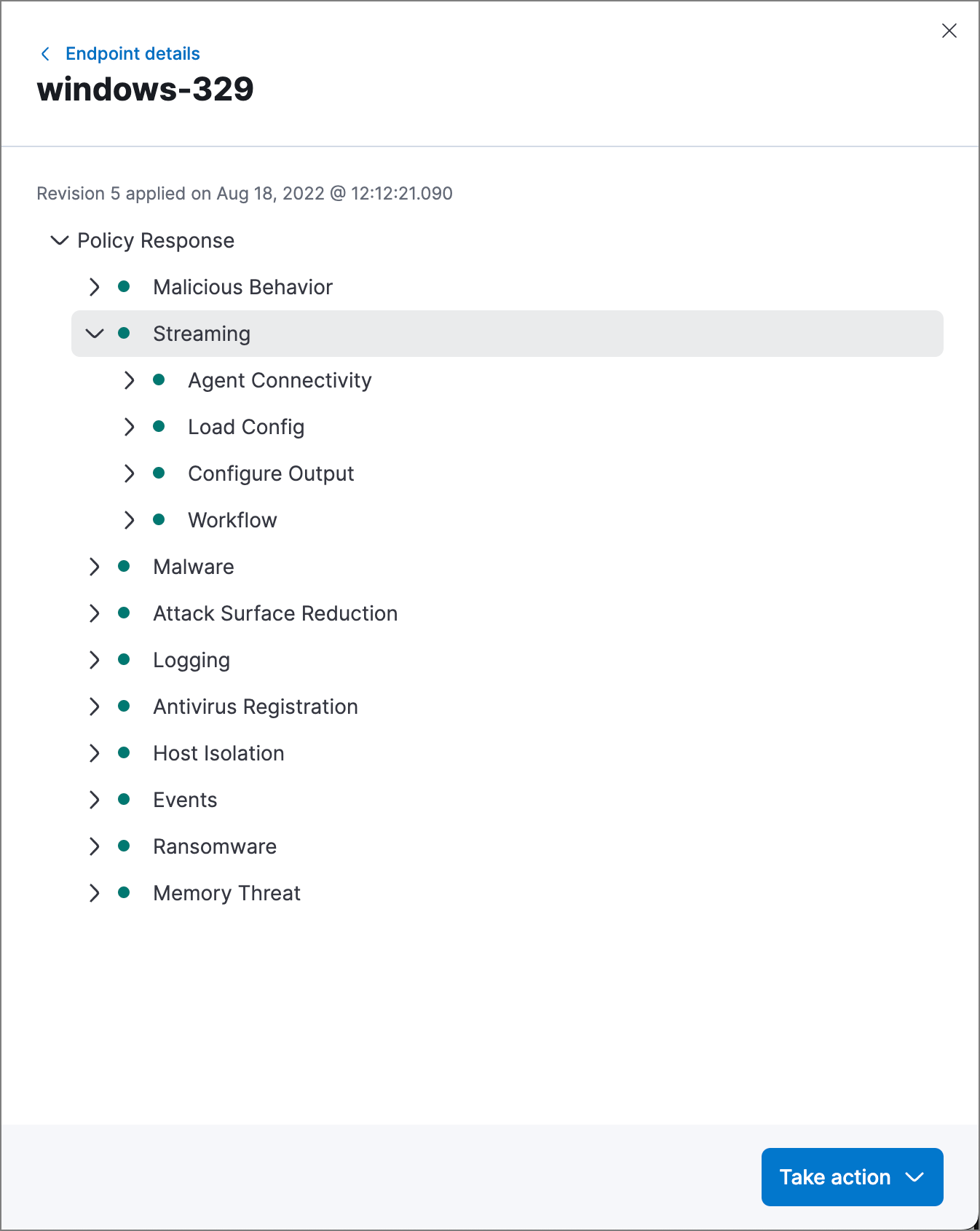 Config status details Config status details