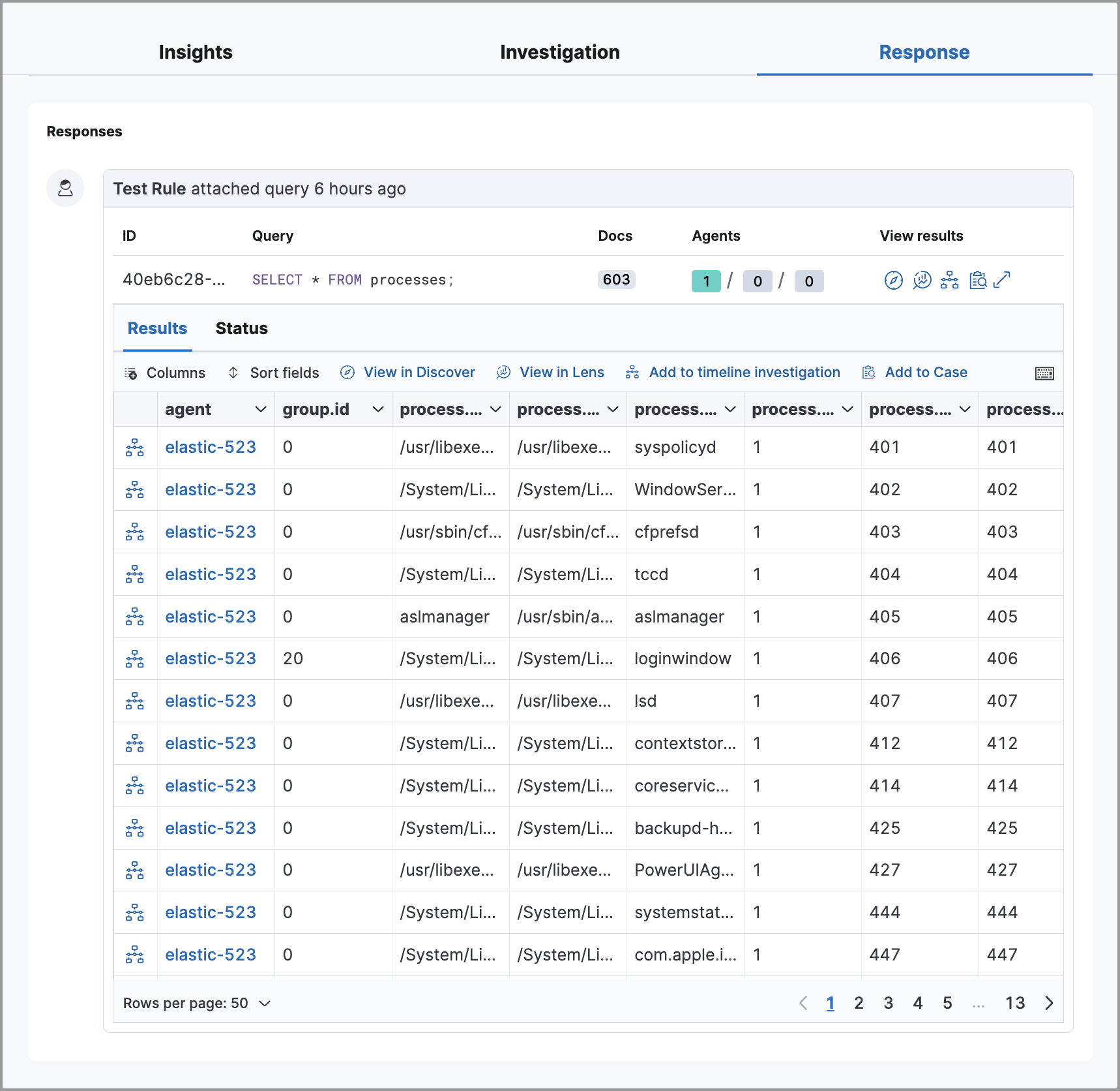 Shows how to set up a single query Shows how to set up a single query