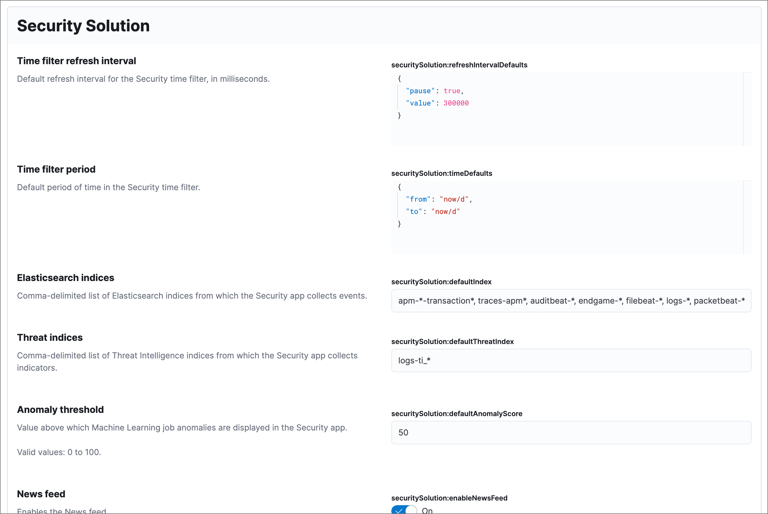 solution advanced settings solution advanced settings