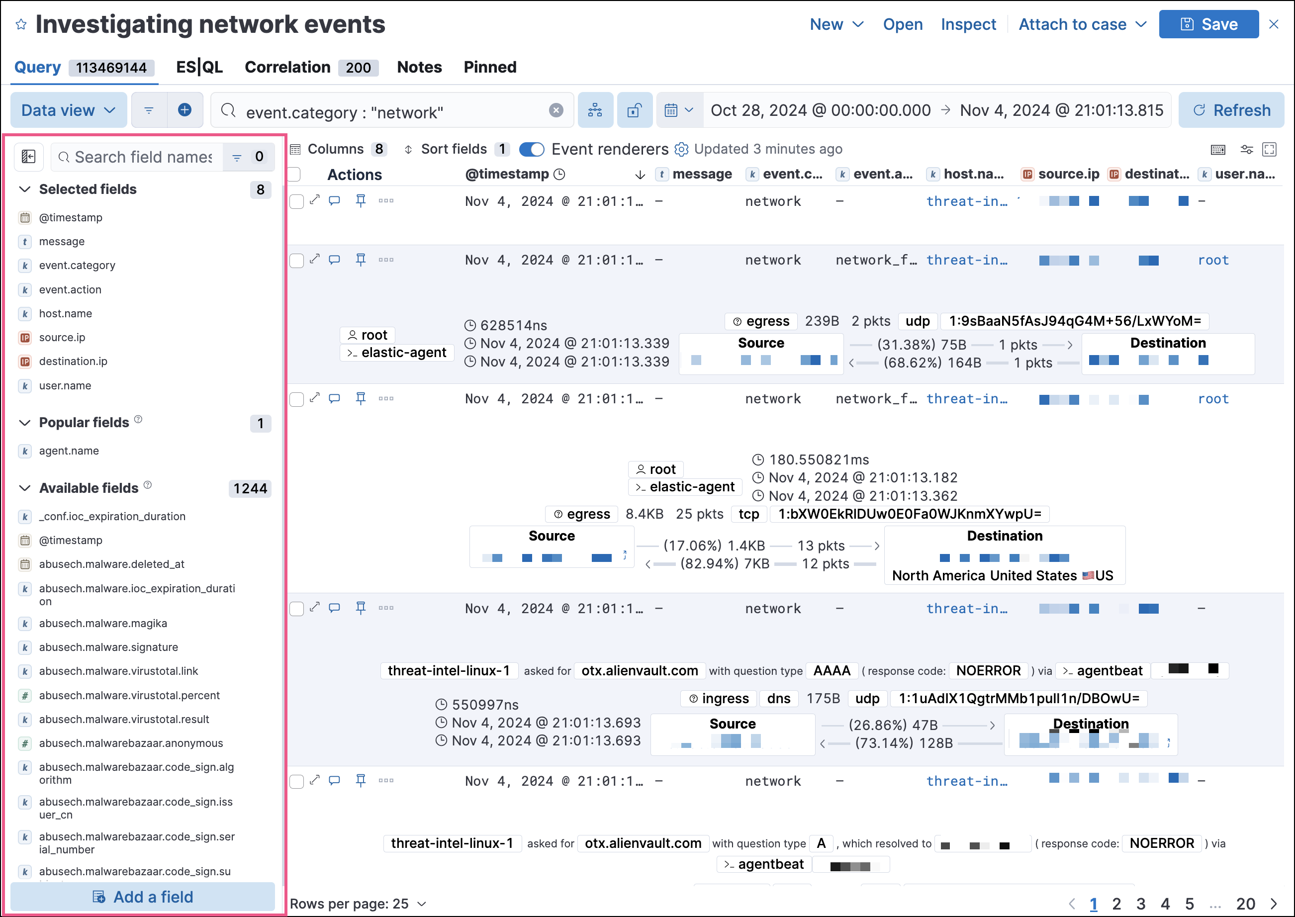 Shows the sidebar that allows you to configure the columns that display in Timeline Shows the sidebar that allows you to configure the columns that display in Timeline