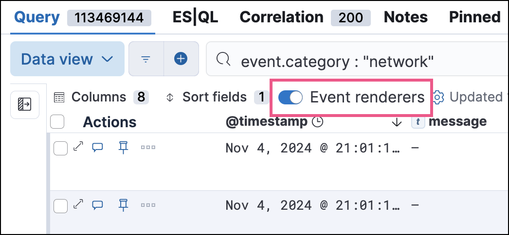 example timeline with the event renderer highlighted example timeline with the event renderer highlighted