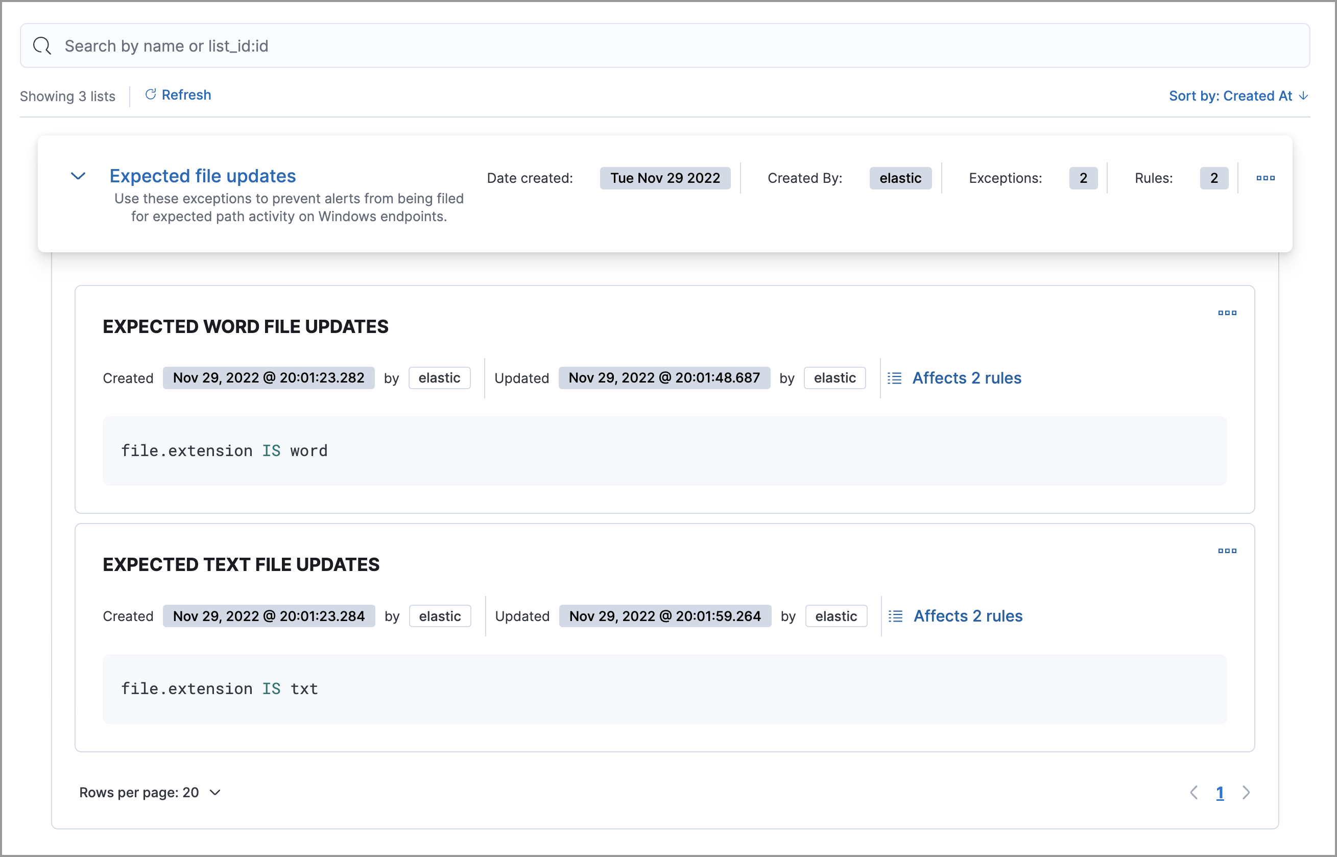 Associated shared exceptions Associated shared exceptions