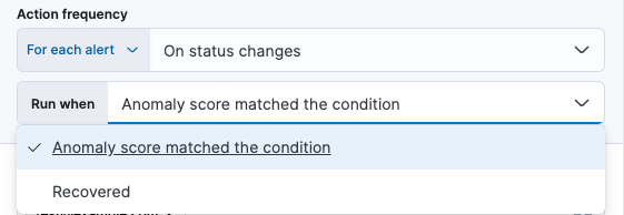 Choose between anomaly score matched condition or recovered Choose between anomaly score matched condition or recovered