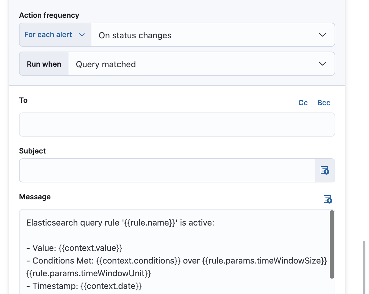UI for defining a recovery action UI for defining a recovery action