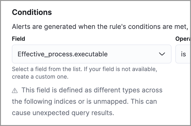Shows the warning icon and message Shows the warning icon and message